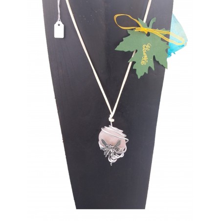 Collier de quartz rose