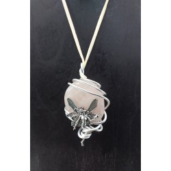 Collier de quartz rose